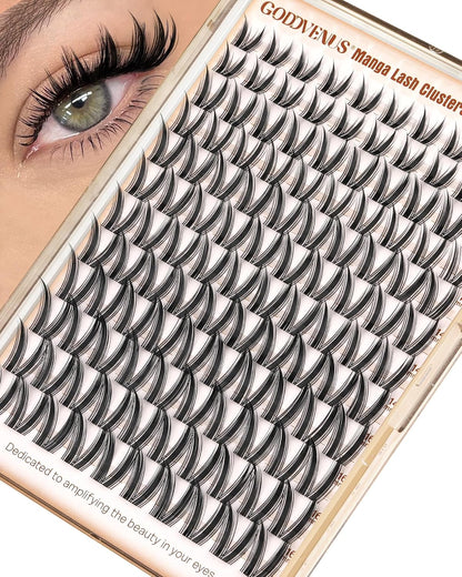 Wispy Bunny Manga Lash Clusters - Natural DIY Eyelash Extensions for a Dolly Anime Look