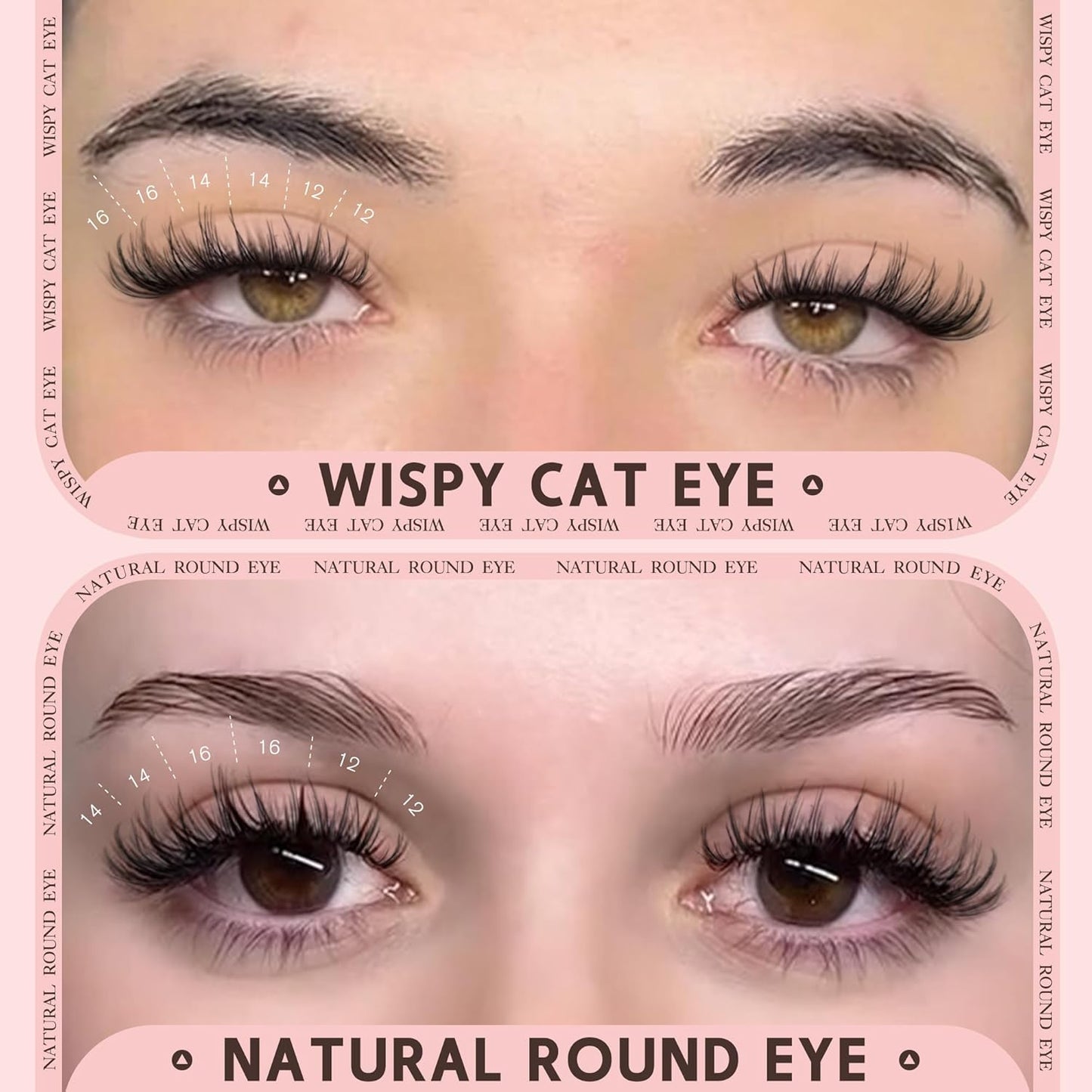 Wispy Cat Eye Natural Lash Clusters CC Curl