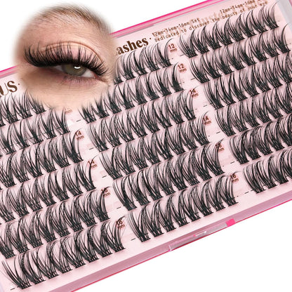 Wispy Cat Eye Natural Lash Clusters CC Curl