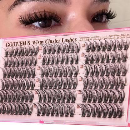Wispy Cat Eye Natural Lash Clusters CC Curl