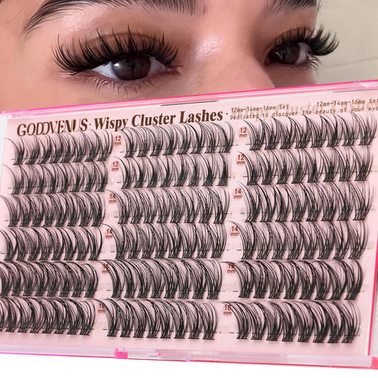 Wispy Cat Eye Natural Lash Clusters CC Curl