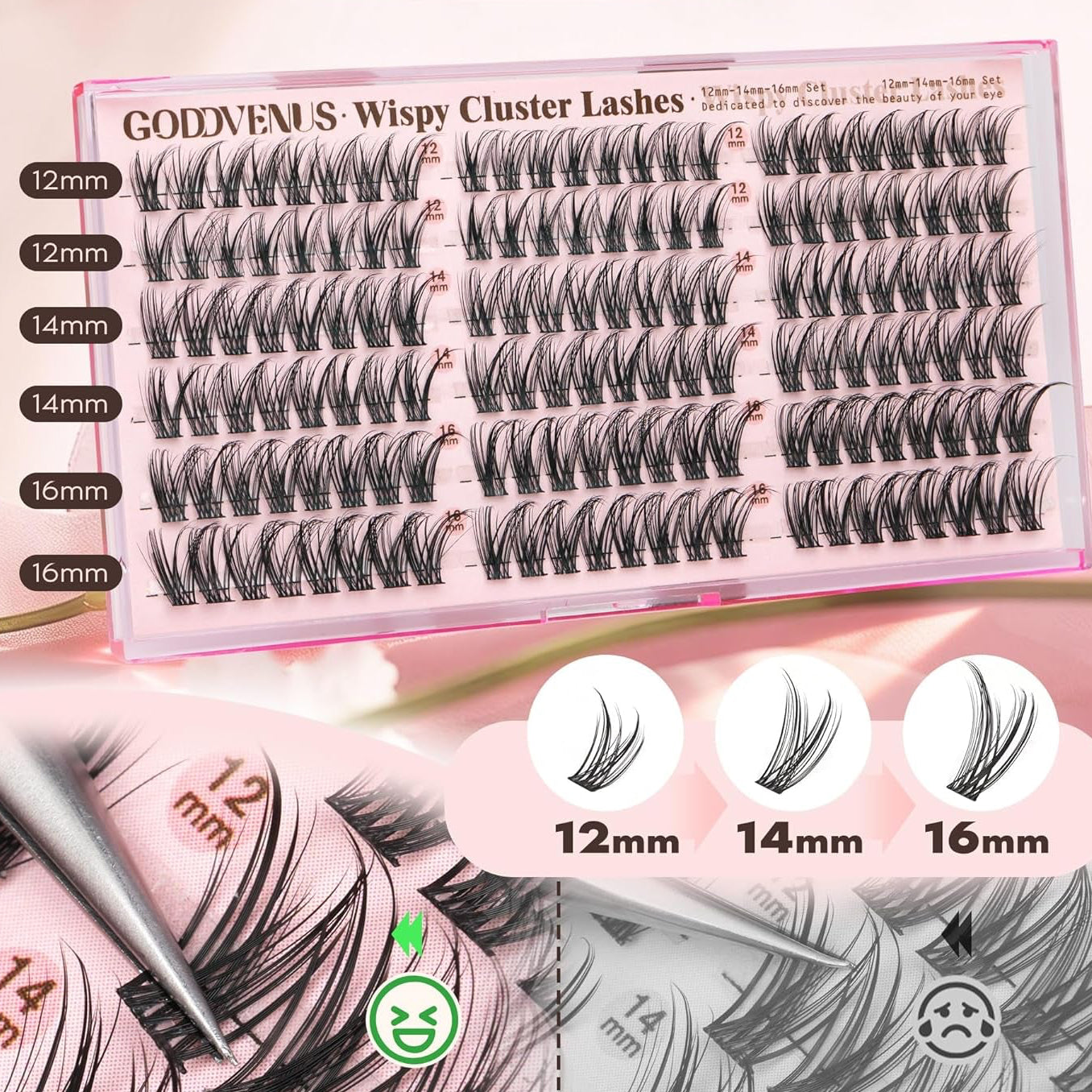 Wispy Cat Eye Natural Lash Clusters CC Curl
