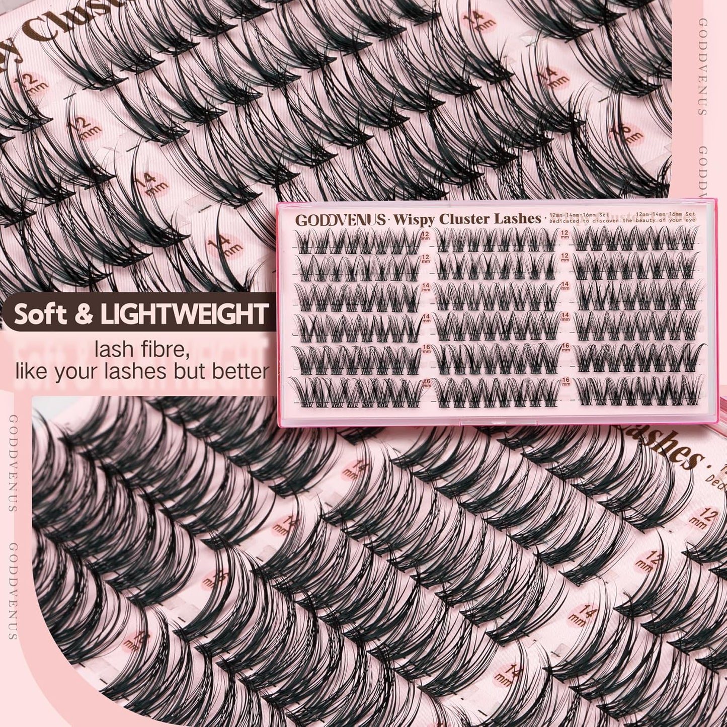 Wispy Cat Eye Natural Lash Clusters CC Curl