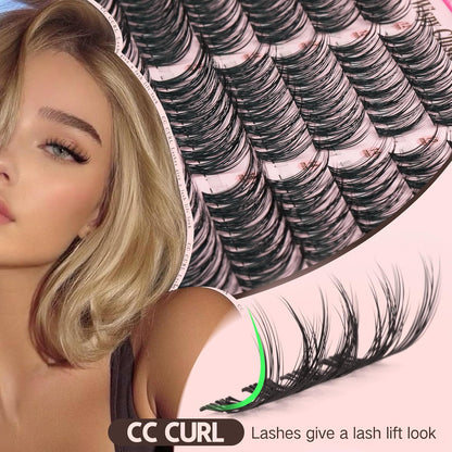 Wispy Cat Eye Natural Lash Clusters CC Curl